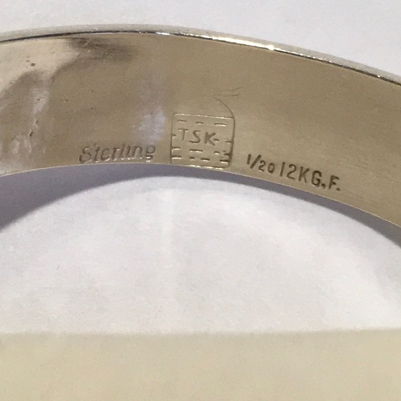 NAVAJO Sterling and Gold Story Telling Cuff - Picture 8 of 8